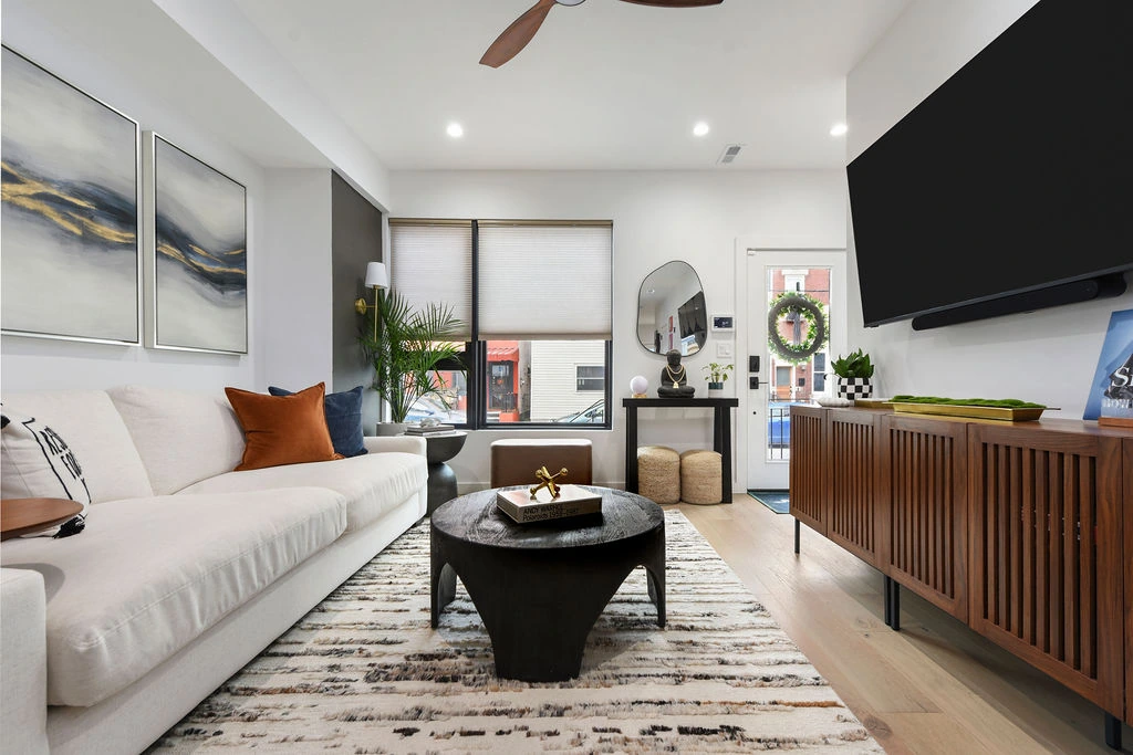 The Hatfield Residence &mdash; living toward the entry