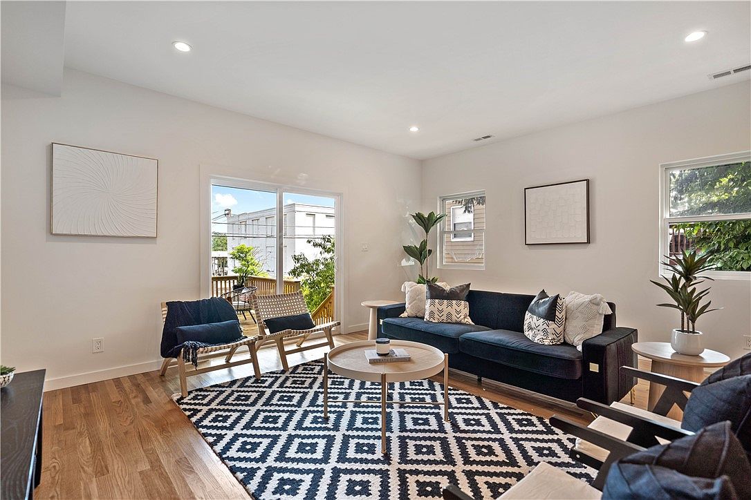Living room with deck access